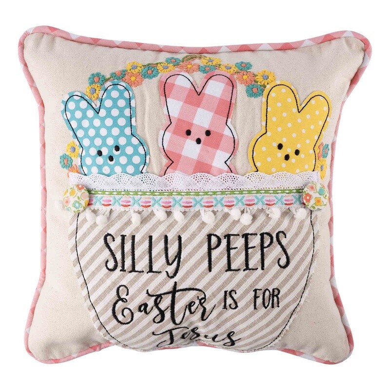 EASTER BASKET SILLY PEEPS PILLOW