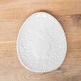 Embossed Floral Bunny Plate