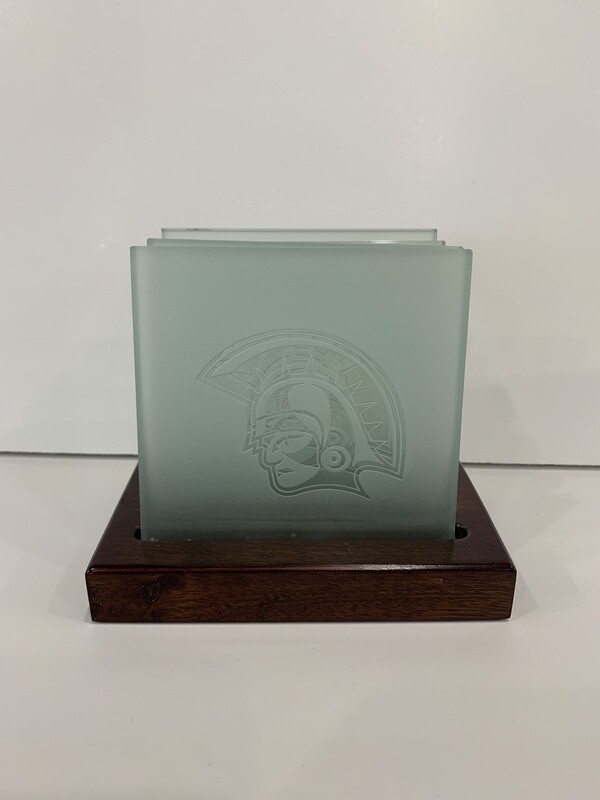Engraved Square Glass Coaster Set AG8071