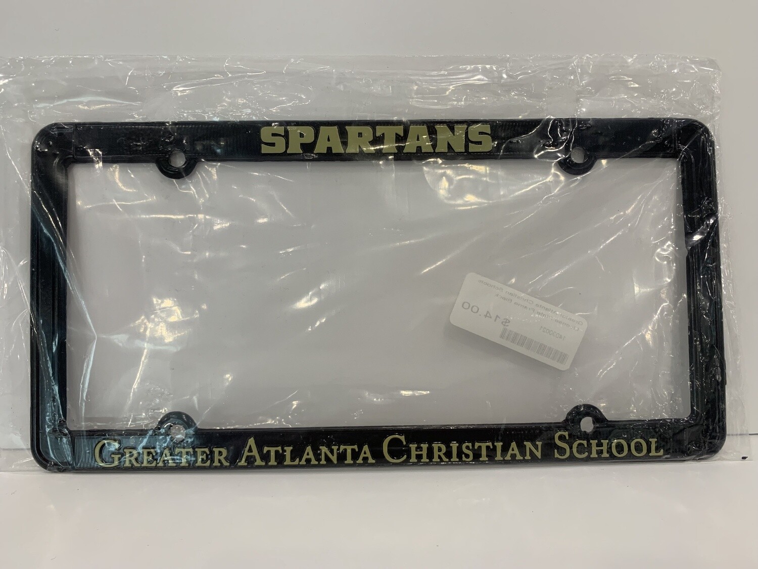 License Plate Frame Black 10SACLICENSE