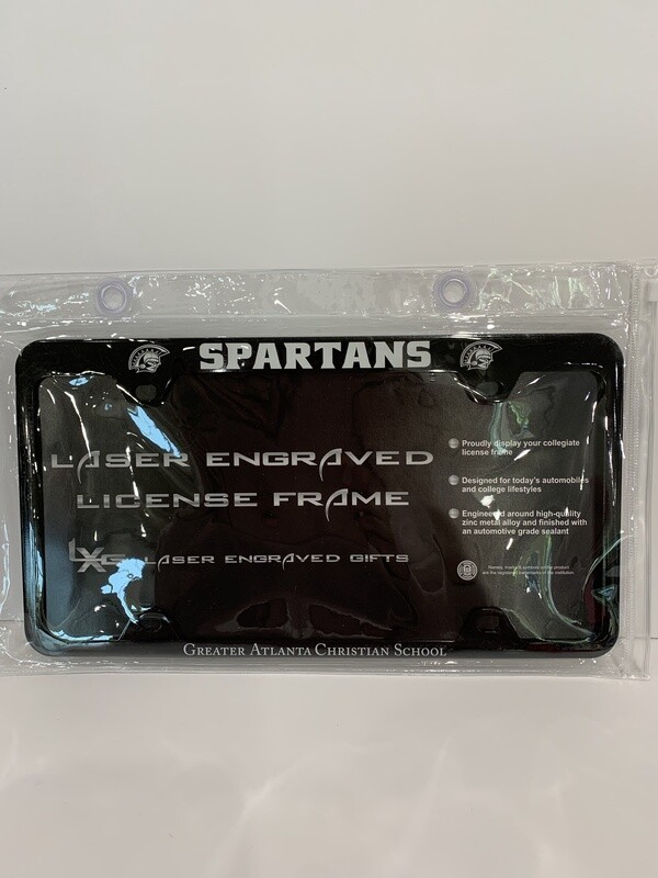 Laser Engraved Black License Plate Frame 13LXCTF