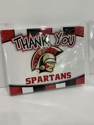 Spartans Thank You Notecards 16FGNC10