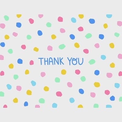 Dot Thank You Note Cards