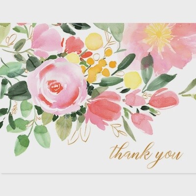 Watercolor Thank You Notes