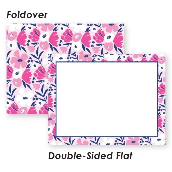 Pink Floral Notecards