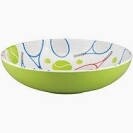 Tennis 11 7/8&quot; Melamine Serving Bowl
