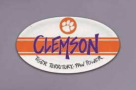 Clemson 12 inch Oval Platter