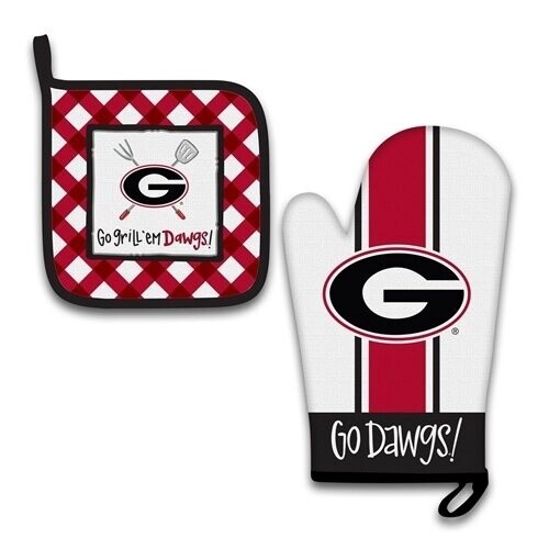 UGA Oven Mitt &amp; Pot Holder Set