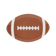 Football, Melamine 3-Section Tray
