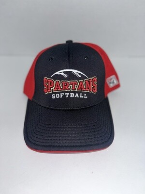 Black Spartan Softball Hat