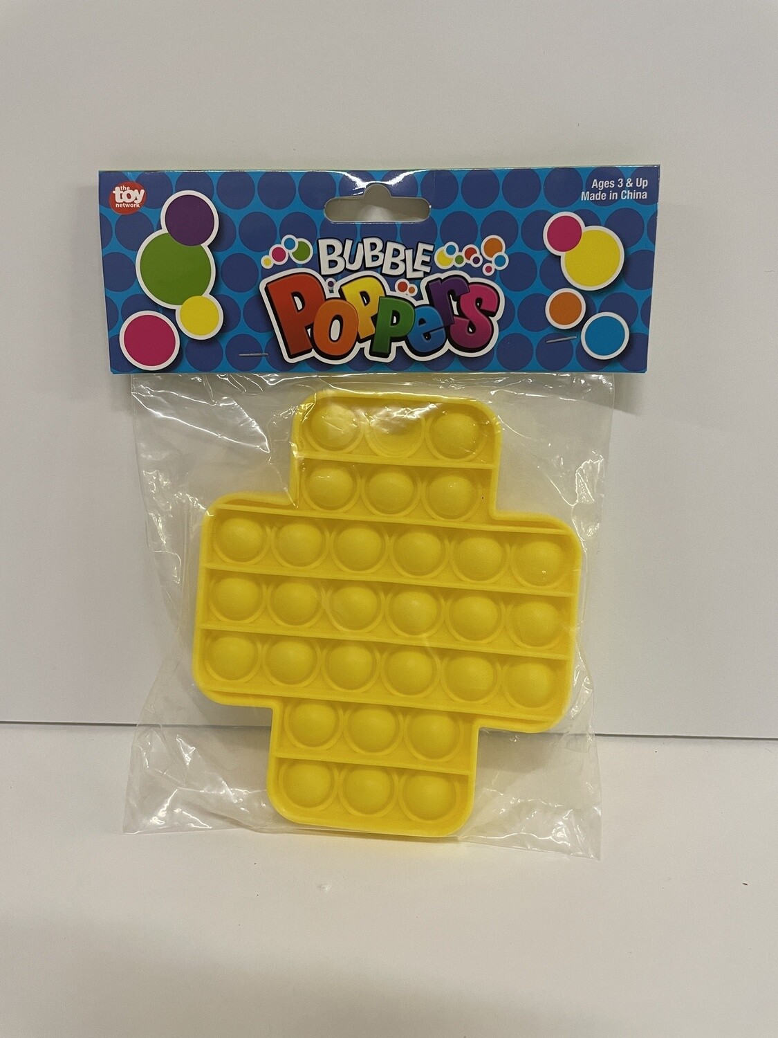 Bubble Poppers Yellow Cross