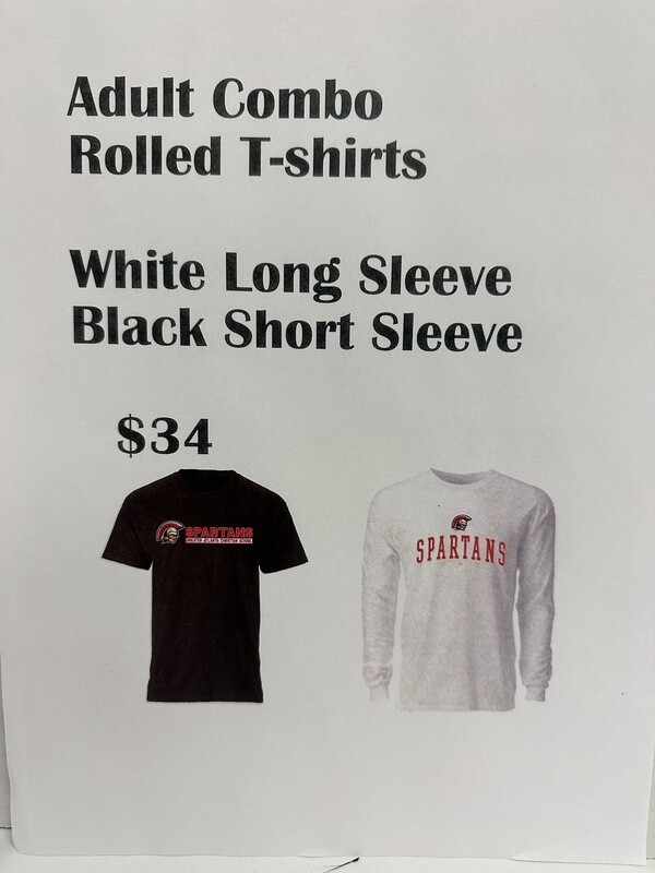 Adult Combo Rolled T-shirts