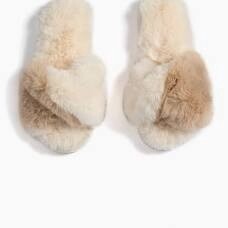 Stowe Slippers, Ivory, Size: S/M