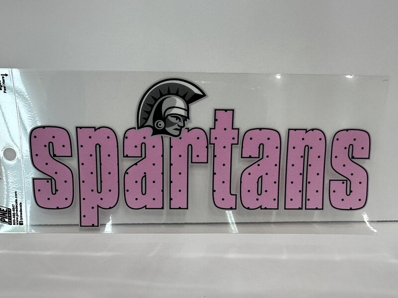 Spartans Polka Dot Decal