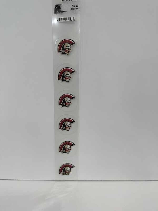 Spartans 6 pack of stickers