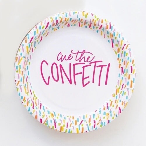 Cue the Confetti Paper Plates