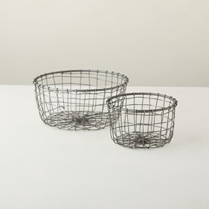 Wire Bowl Set, Color: Metal