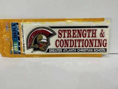 GAC Strength and Conditioning Car Decals