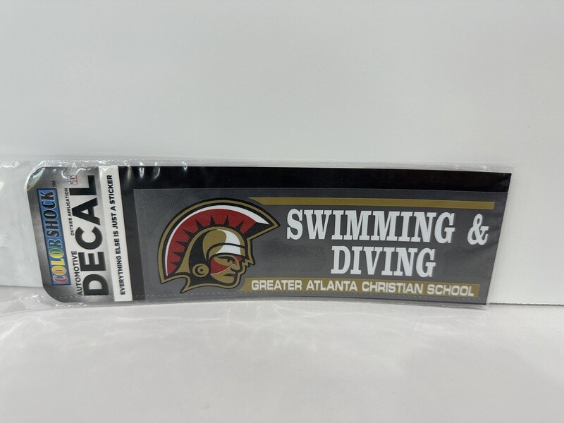 GAC Swim and Dive Car Decal
