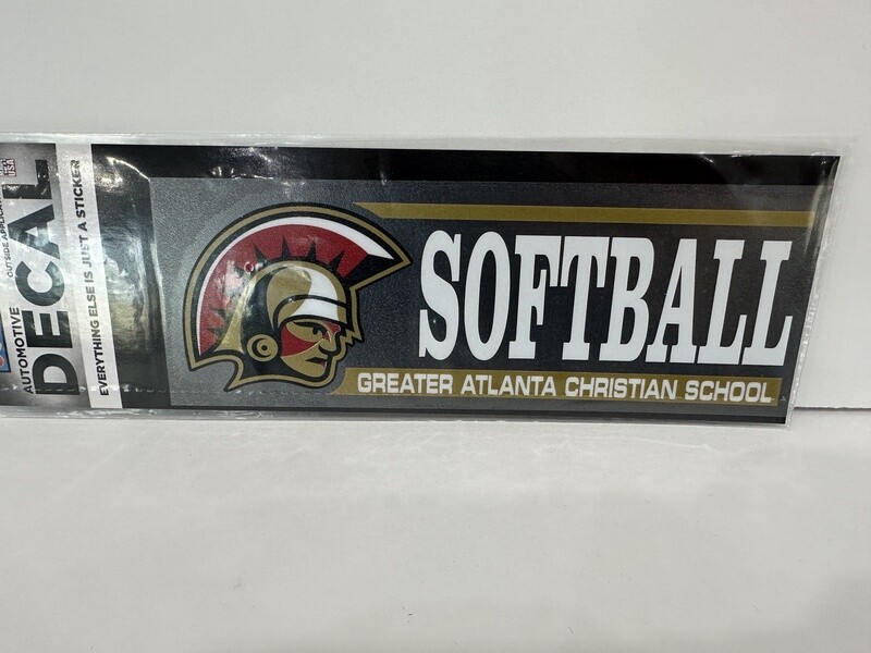 GAC Softball Car Decal