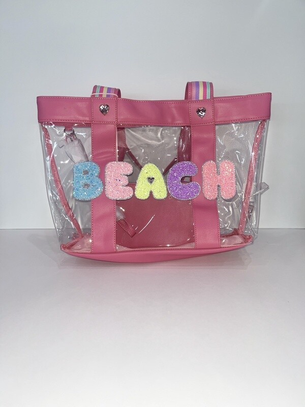 Clear Vacay beach bag