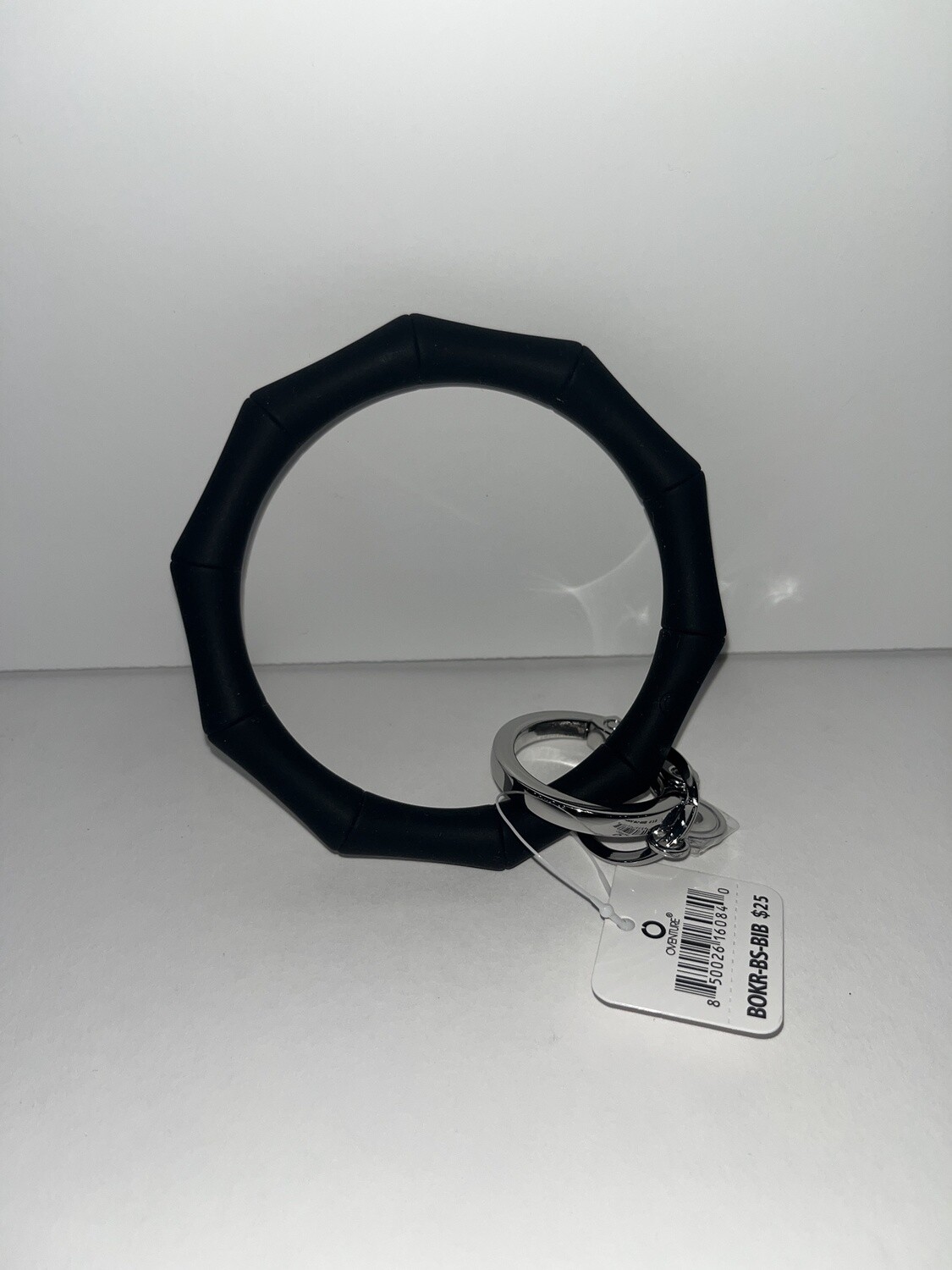 Silicone Bamboo Key ring, Color: black