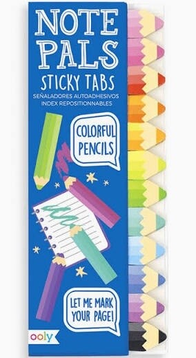 Note Pals Sticky Tabs, crayon
