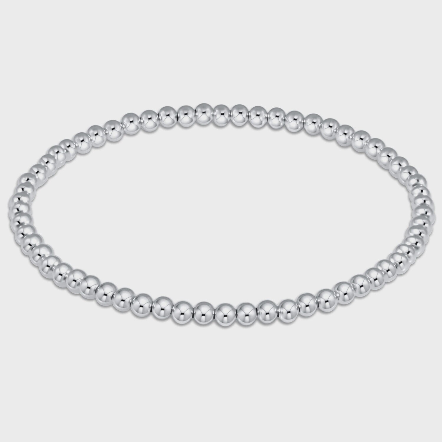 Sterling Classic Bead Bracelet, 3mm