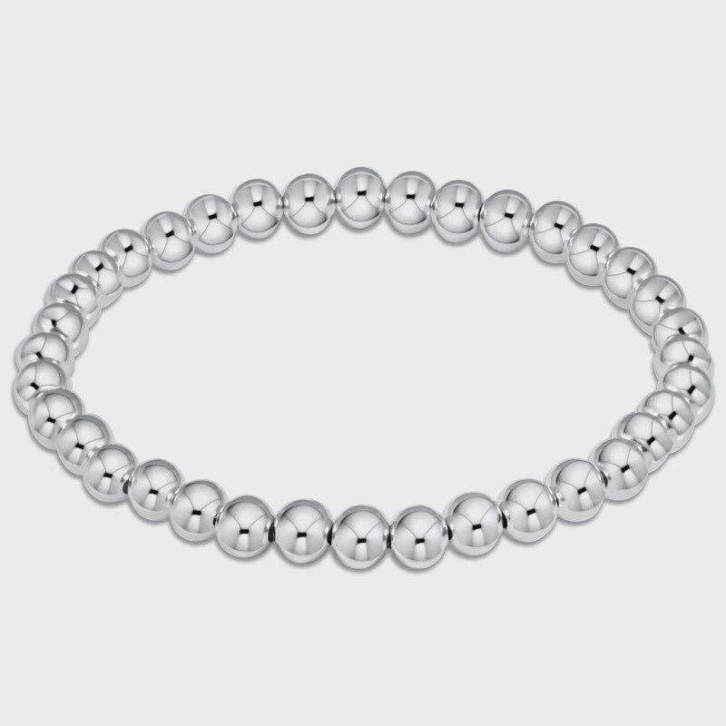 Sterling Classic Bead Bracelet, 5mm