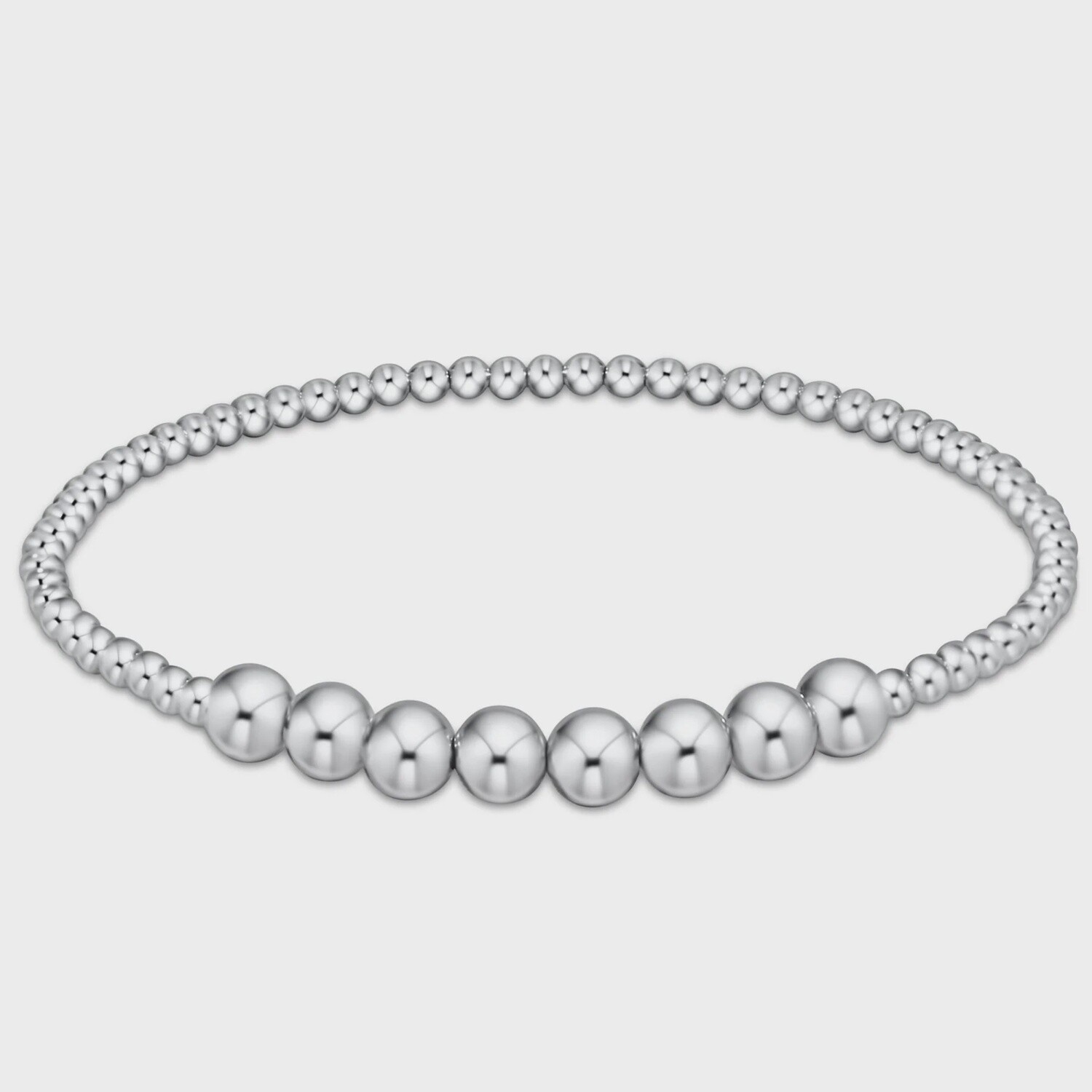 Sterling Classic Beaded Bliss Bracelet, 5mm