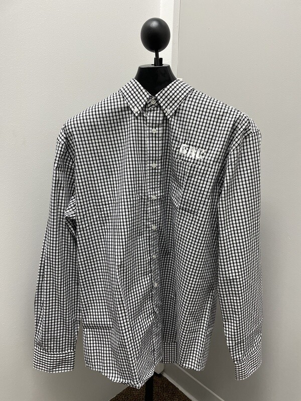 GAC Black/White Button Down