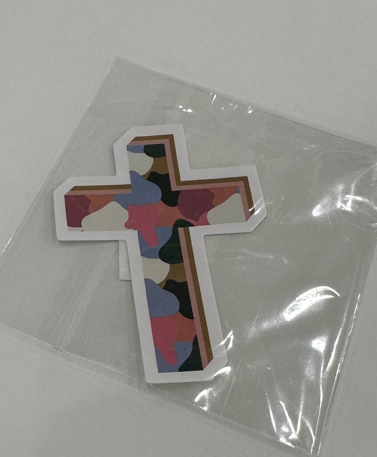 Mary Square Motivational Stickers 22MSS, Name: Cross