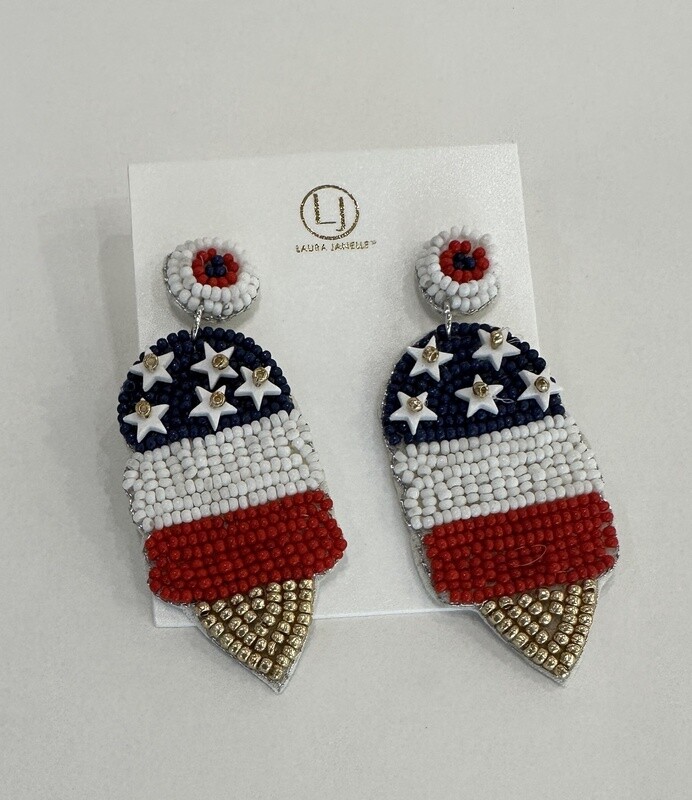 Laura Janelle Patriotic Earrings 22ljpe