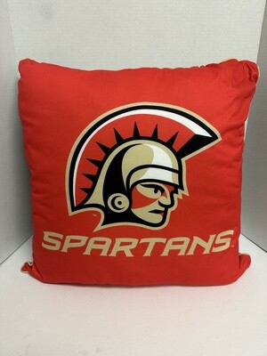 Spartan Head Pillow (red)