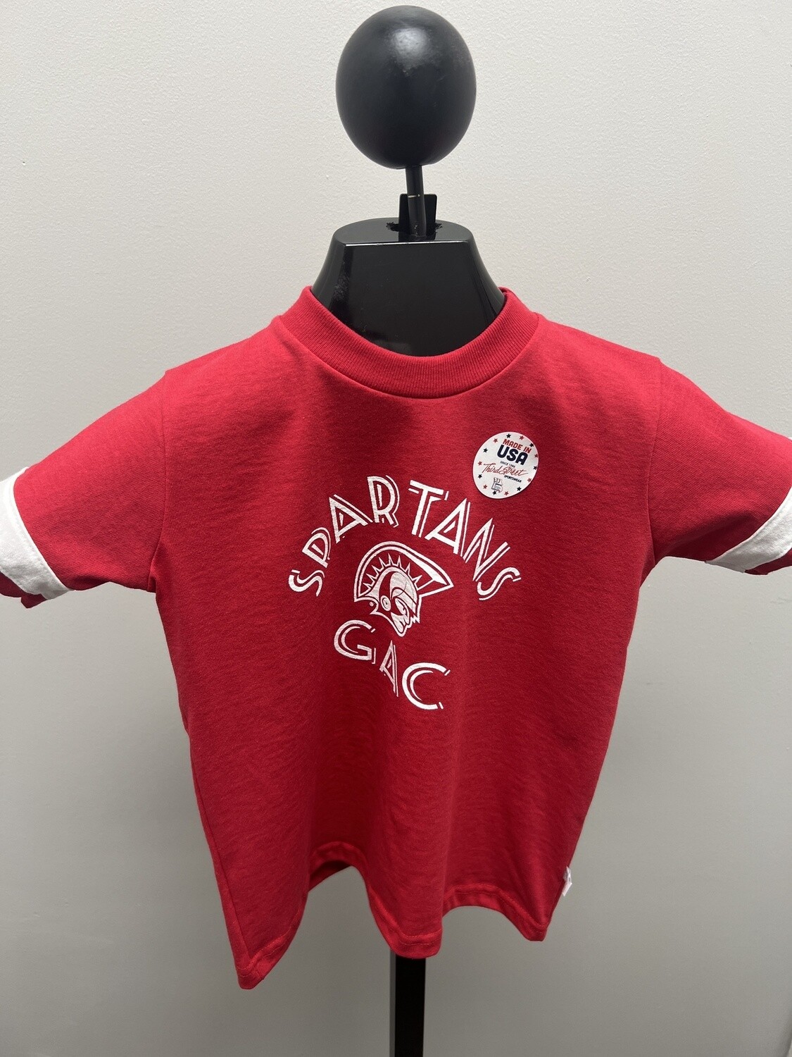Red GACS Third Street youth tee shirt