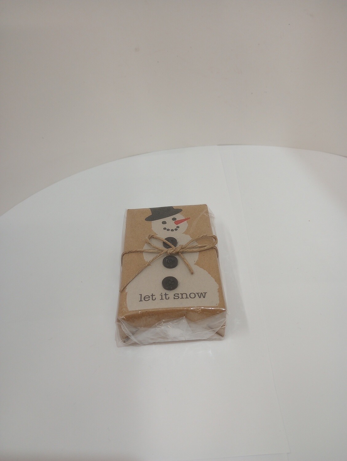 Mud Pie - Funny Soap with Trim, Design: Snowman