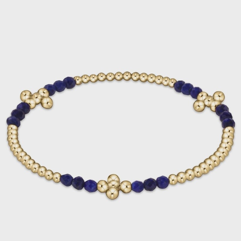 Gemstone Bracelet, Signature Cross Gold Bliss, 2.5mm sp23