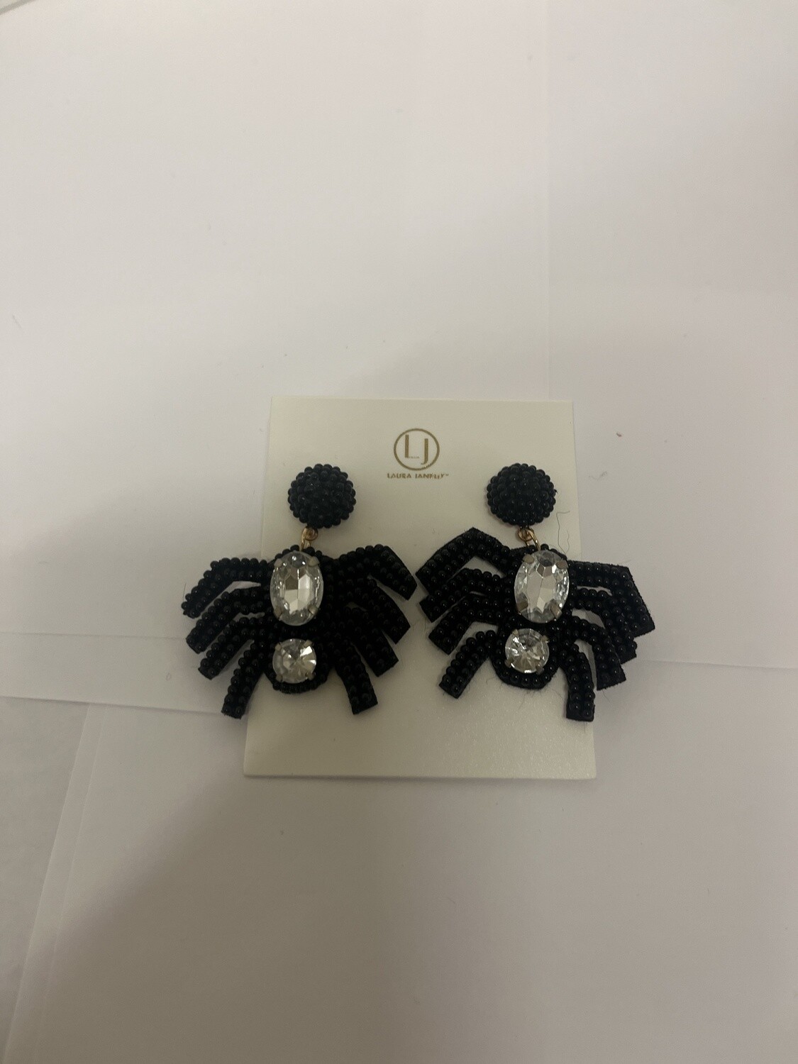 Laura Janelle Halloween Earrings, Design: spider