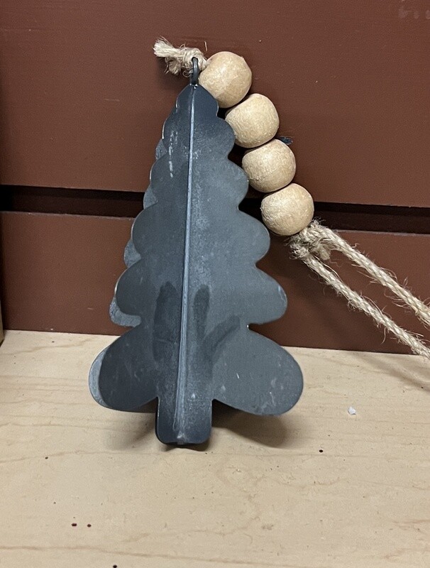 Gunmetal ornament w/ beads