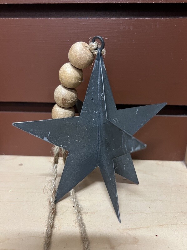 Gunmetal ornament w/ beads