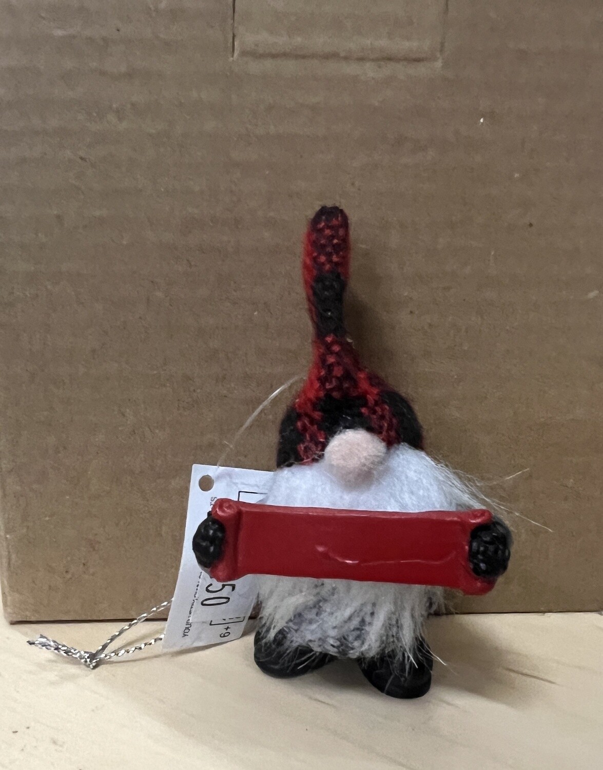Gnome ornament, Color: red/black