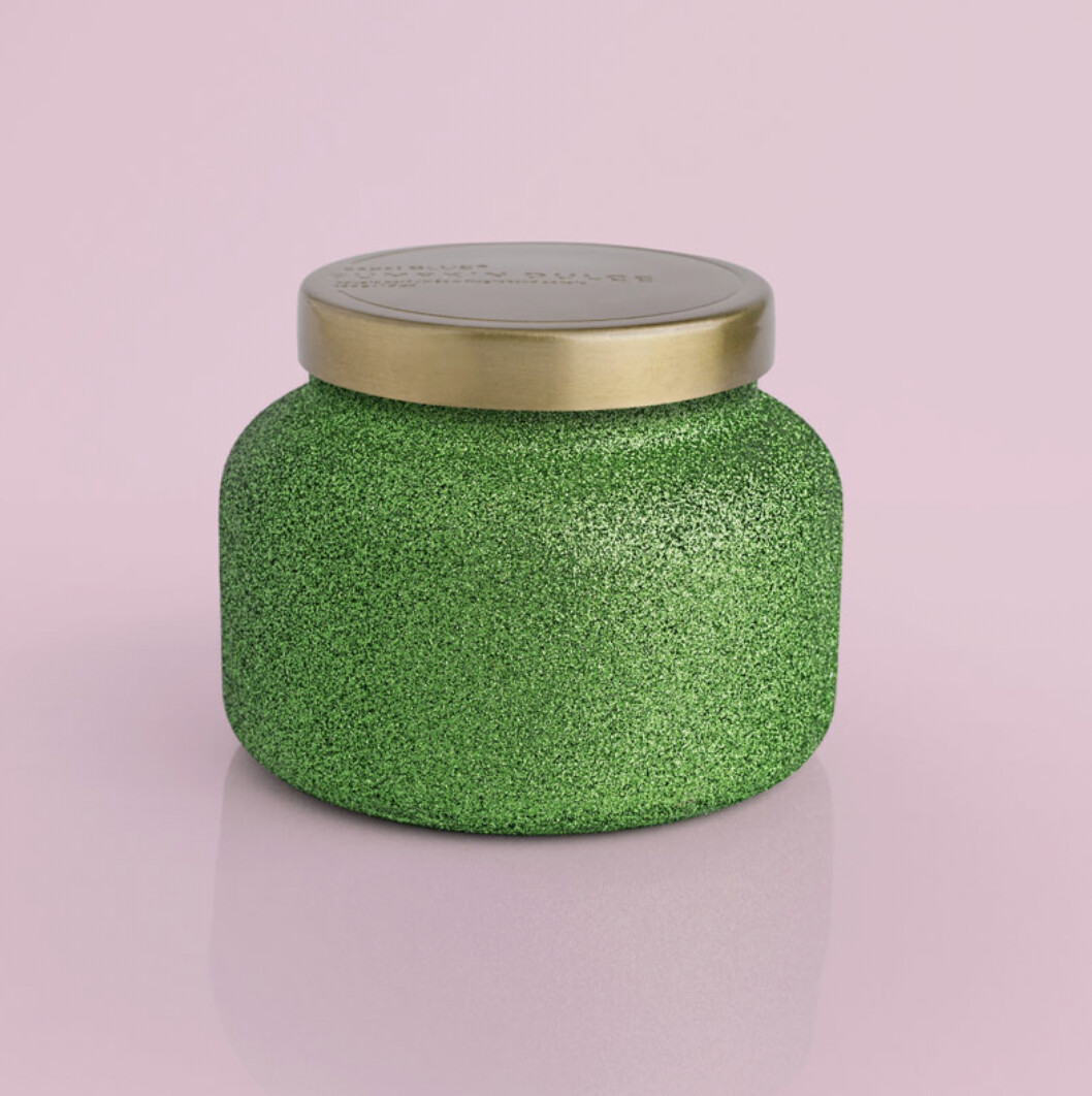Capri Blue Alpine Juniper Green Sparkly Candle, 19oz