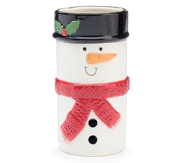 Ceramic Snowman Vase