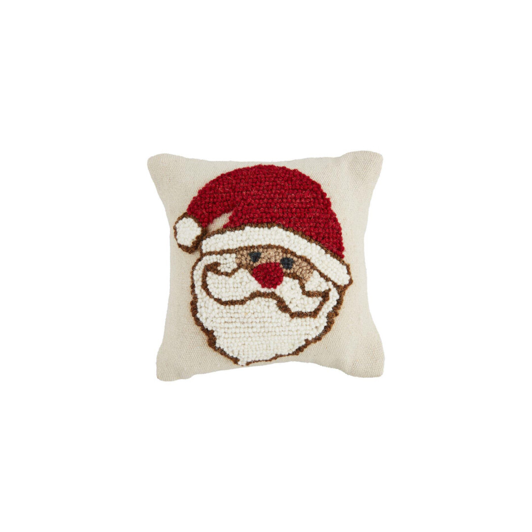 Santa Mini Canvas Hook Pillow