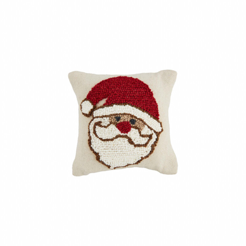 Santa Mini Canvas Hook Pillow