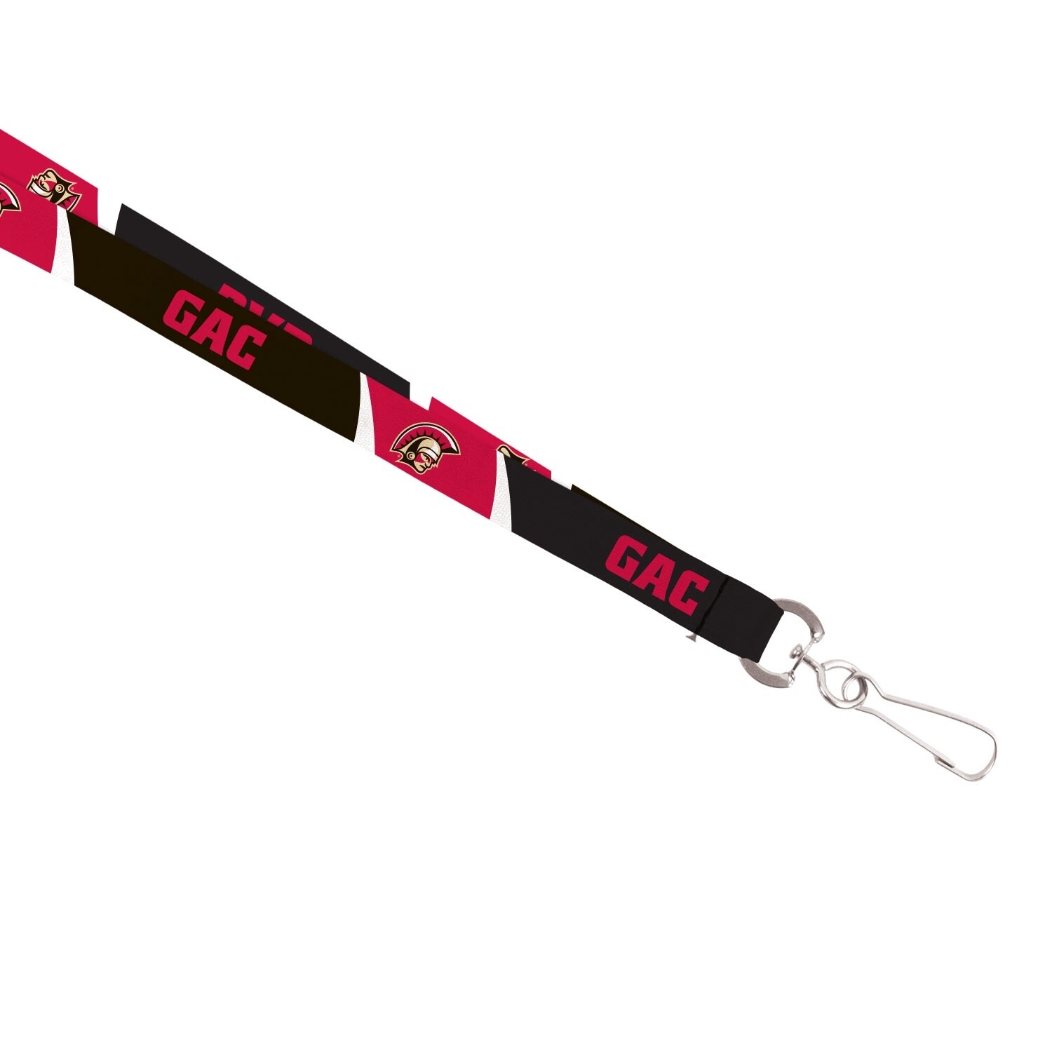 Black and Red Lanyard 5/8&quot;