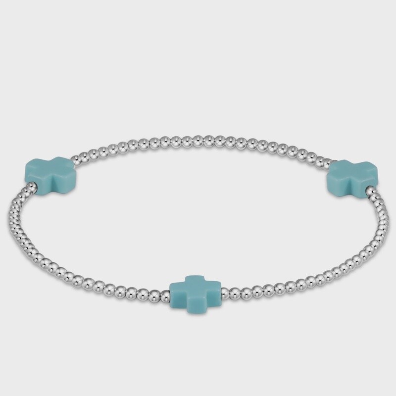 Sterling Signature Cross Bracelet