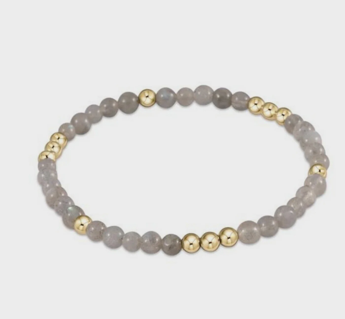 Gemstone Worthy 4mm Bead Bracelet, Design: Labradorite