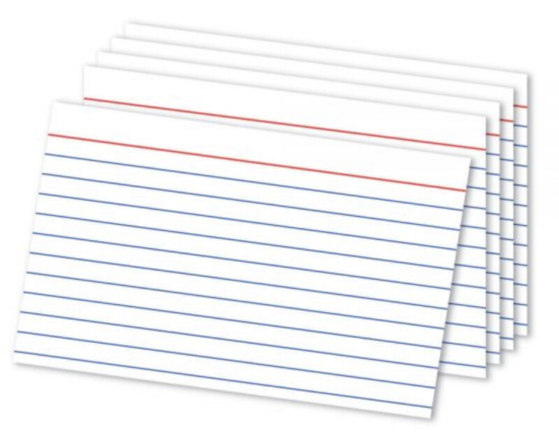Ruled Index Cards 4x6