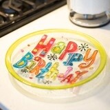 Happy Birthday Round Plate